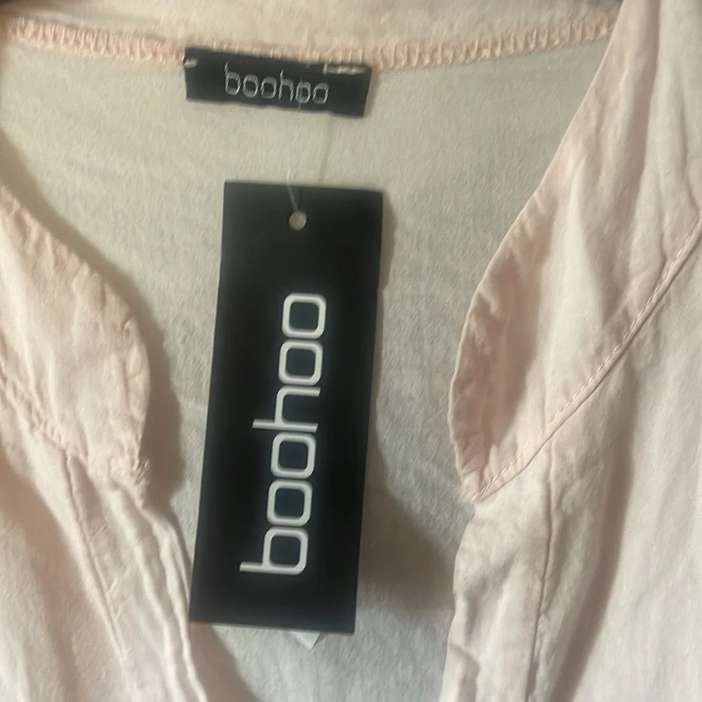 NWT💕 Boohoo Plus Size Long Sleeve Crochet Trim Dress Size 16 - Picture 6 of 8